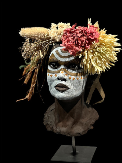 Galerie - sculpture - Zula - peuple de omo - isabelle fisson