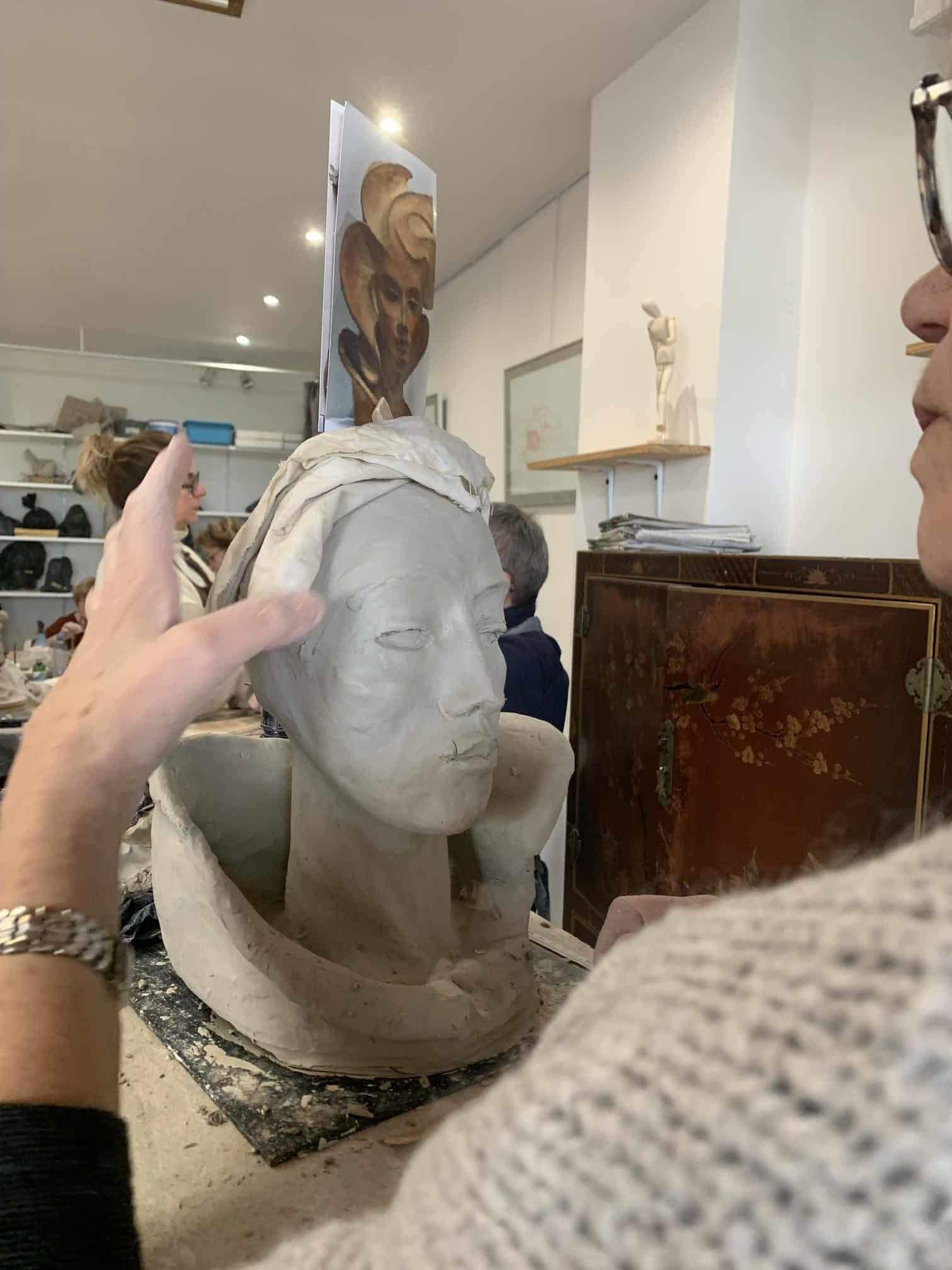 Isabelle Fisson - cours de sculpture - vendee - les sables olonne