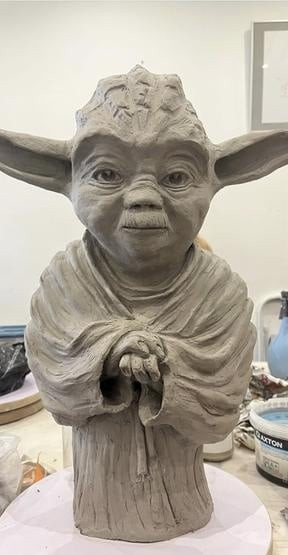 Isabelle Fisson - cours de sculpture - vendee - les sables olonne - yoda